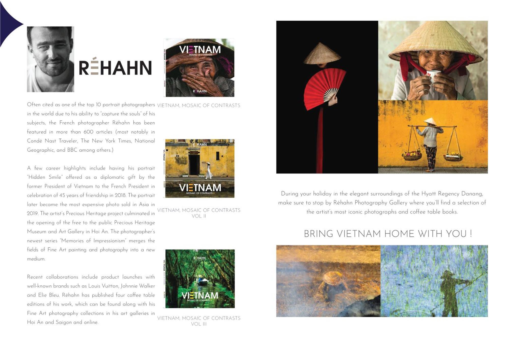 حياة ريجنسي دانينج ريزورت آند سبا دا نانغ المظهر الخارجي الصورة A brochure advertising the photography of Réhahn